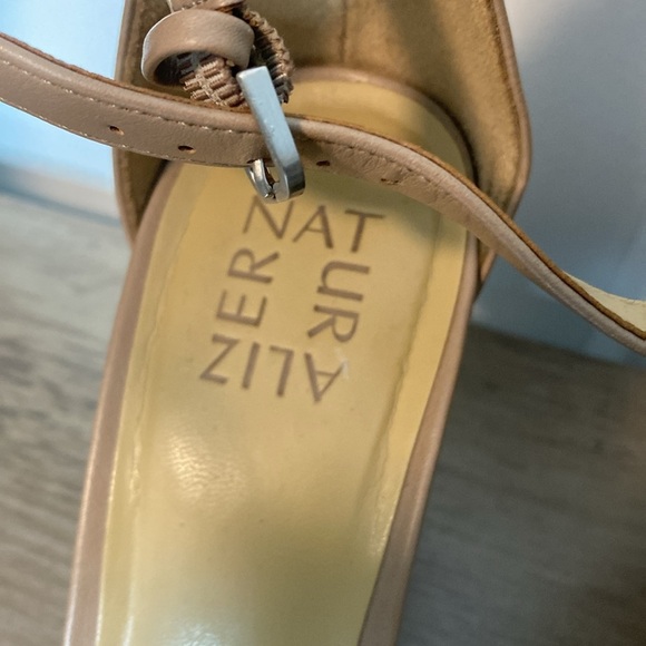 Naturalizer | Leah Beige Open-Toe Heels - 8.5 - Picture 2 of 8